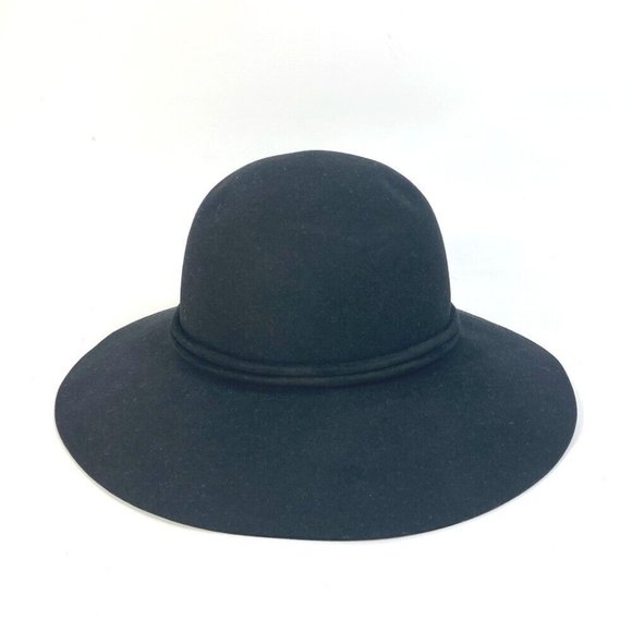 HERMES rope hat Wool x Leather - Picture 8 of 14